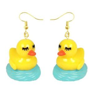 Rubber Duckie Drop Earrings NWOT